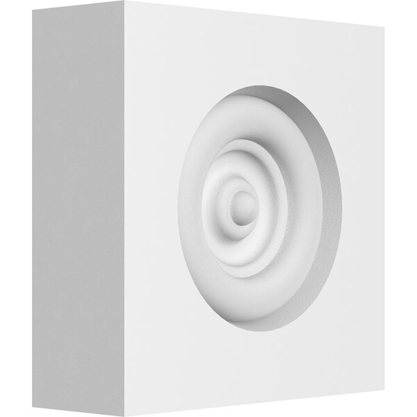 Ekena Millwork Standard Sedgwick Bullseye Rosette with Square Edge, 3"W x 3"H x 1"P ROSP030X030X100SDG02 - main